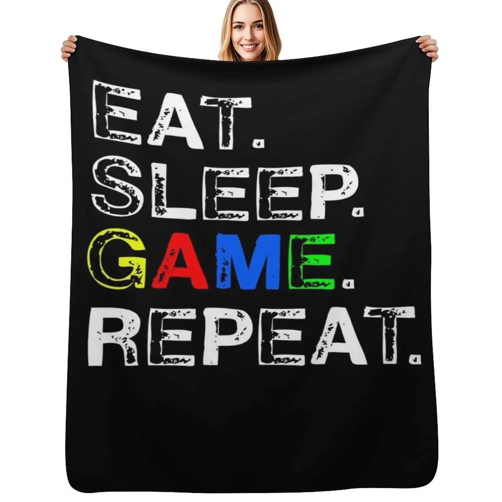 Eat, Sleep, Game, Repeat Throw Blanket Cozy Throw Blanket Birthday Gift for Him Her
Eat, Sleep, Game, Repeat Throw Blanket Cozy Throw Blanket Birthday Gift for Him Her