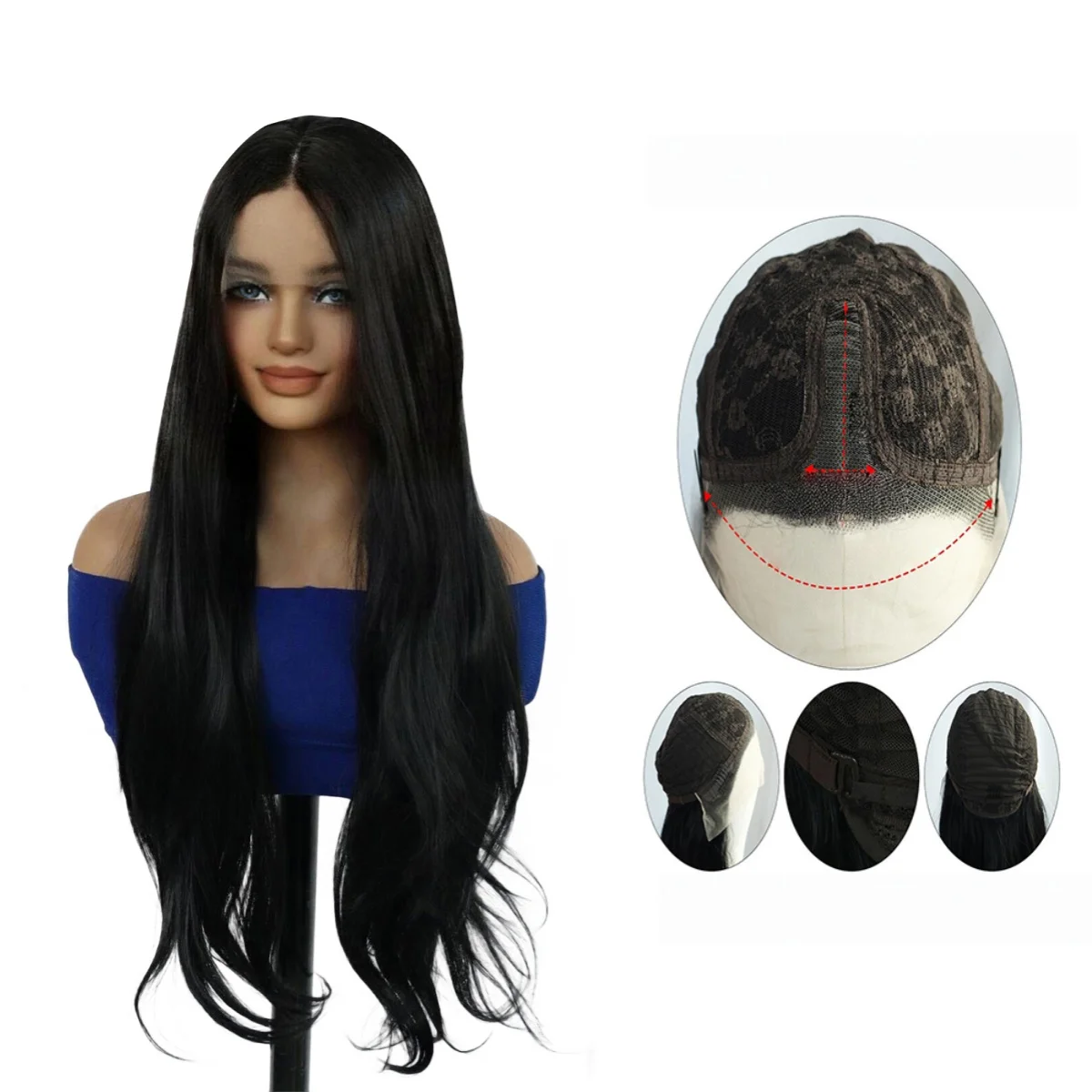 13x4x1 Lace Front Wig Natural Black Long Body Wave Synthetic Wig Middle Part Heat Resistant Wigs For Women Daily Party
13x4x1 Lace Front Wig Natural Black Long Body Wave Synthetic Wig Middle Part Heat Resistant Wigs For Women Daily Party