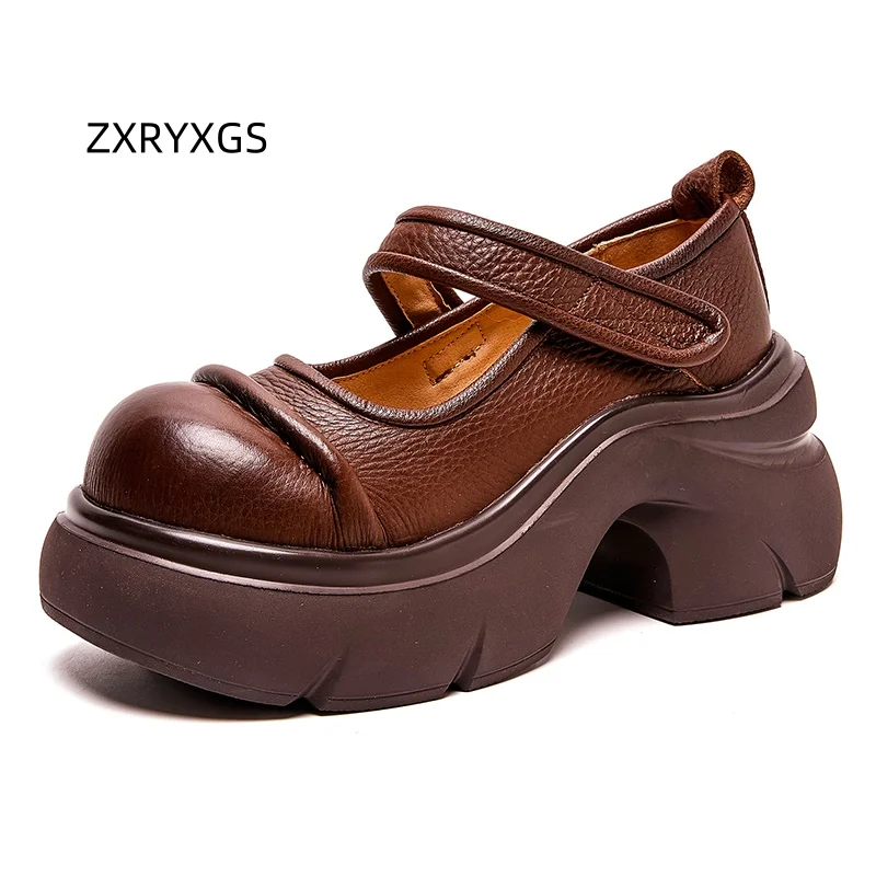 ZXRYXGS/2029, осенняя классическая женская модная обувь из воловьей кожи в стиле ретро, обувь на платформе, женская обувь на высоком каблуке Tide
ZXRYXGS/2029, осенняя классическая женская модная обувь из воловьей кожи в стиле ретро, обувь на платформе, женская обувь на высоком каблуке Tide