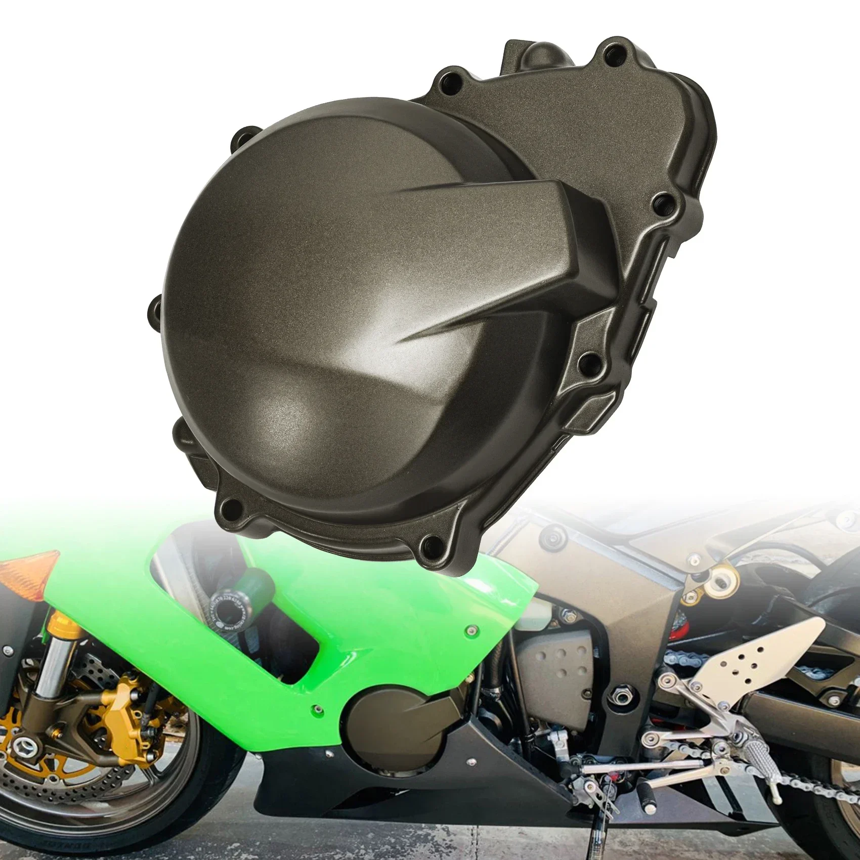 Для Kawasaki Ninja ZX6R ZX636 2005-2006 аксессуары для мотоциклов левая крышка статора двигателя картер 
Для Kawasaki Ninja ZX6R ZX636 2005-2006 аксессуары для мотоциклов левая крышка статора двигателя картер