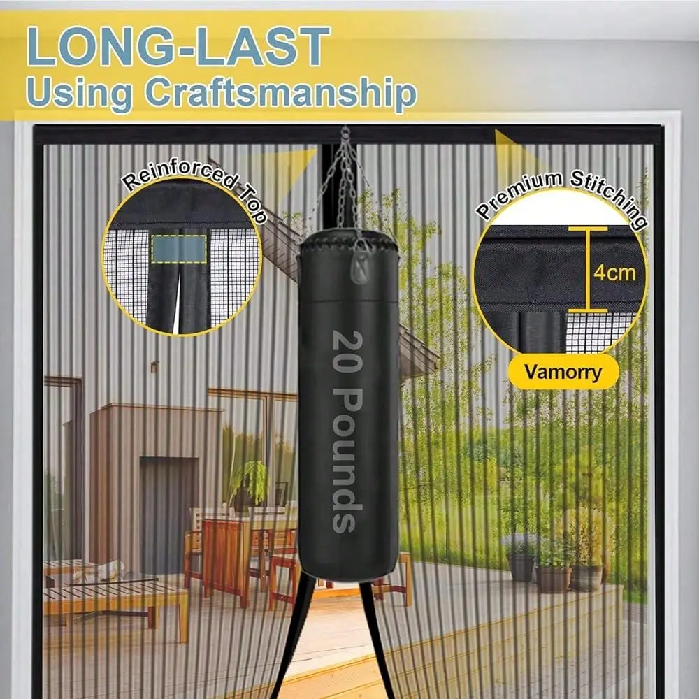 Upgraded Magnetic Screen Door 3X Heavy Duty Magnets HandsFree Mosquito Insect Proof Lets Cool Breeze In Pet Friendly Sliding Do
Upgraded Magnetic Screen Door 3X Heavy Duty Magnets HandsFree Mosquito Insect Proof Lets Cool Breeze In Pet Friendly Sliding Do