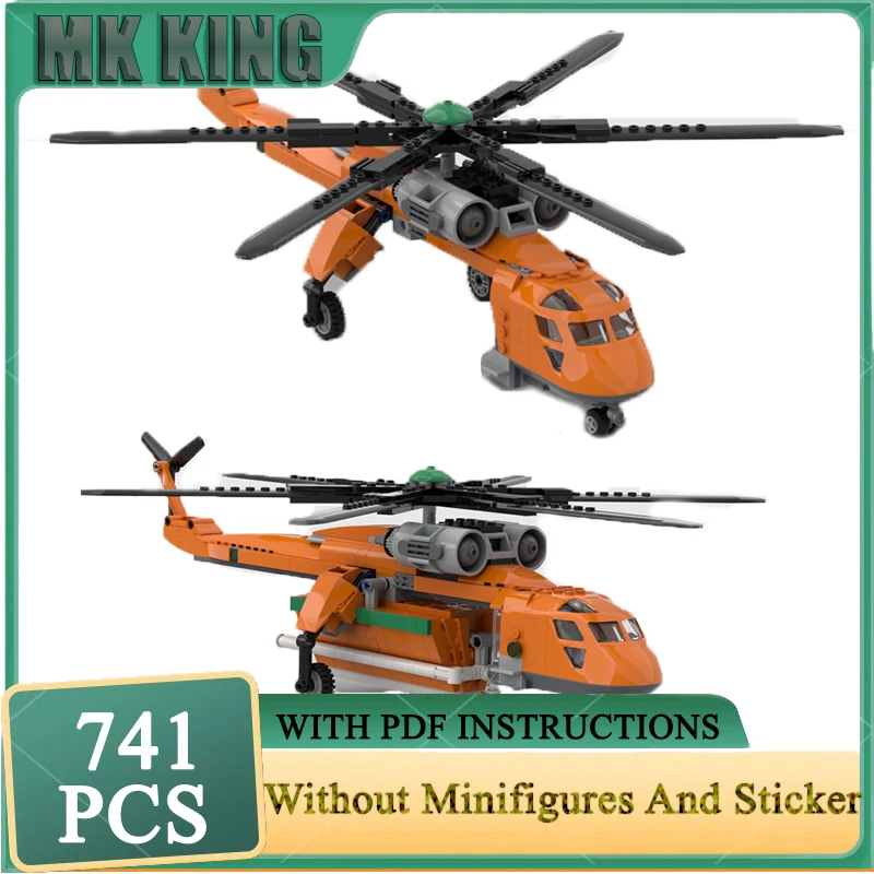 Moc Building Bricks Skycrane Helicopter Model Technology Modular Military Series Model Blocks Toys DIY Sets Assembly Gifts
Moc Building Bricks Skycrane Helicopter Model Technology Modular Military Series Model Blocks Toys DIY Sets Assembly Gifts