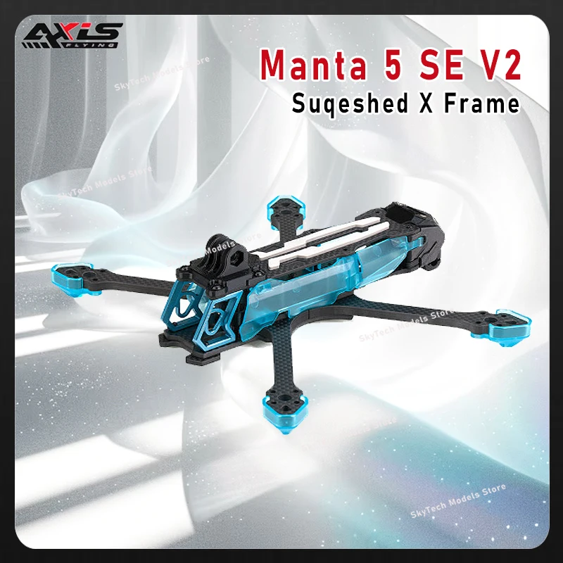 Axisflying Manta 5 SE V2 Squashed X Frame Compatible with DJI O4 for 5 inch FPV Freestyle Cinematic Model Spare Parts
Axisflying Manta 5 SE V2 Squashed X Frame Compatible with DJI O4 for 5 inch FPV Freestyle Cinematic Model Spare Parts