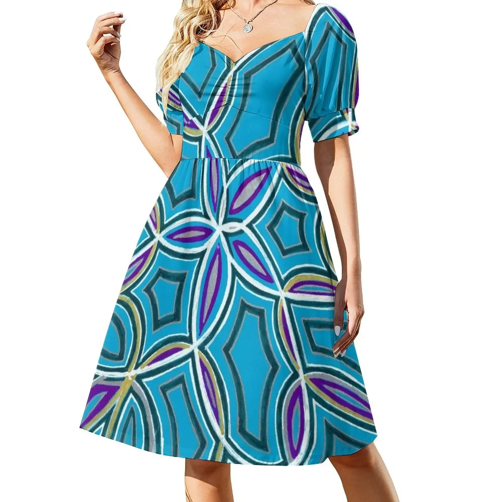 OVALS IN STASIS Short-Sleeved Dress prom dresses dresses for official occasions Dress
OVALS IN STASIS Short-Sleeved Dress prom dresses dresses for official occasions Dress