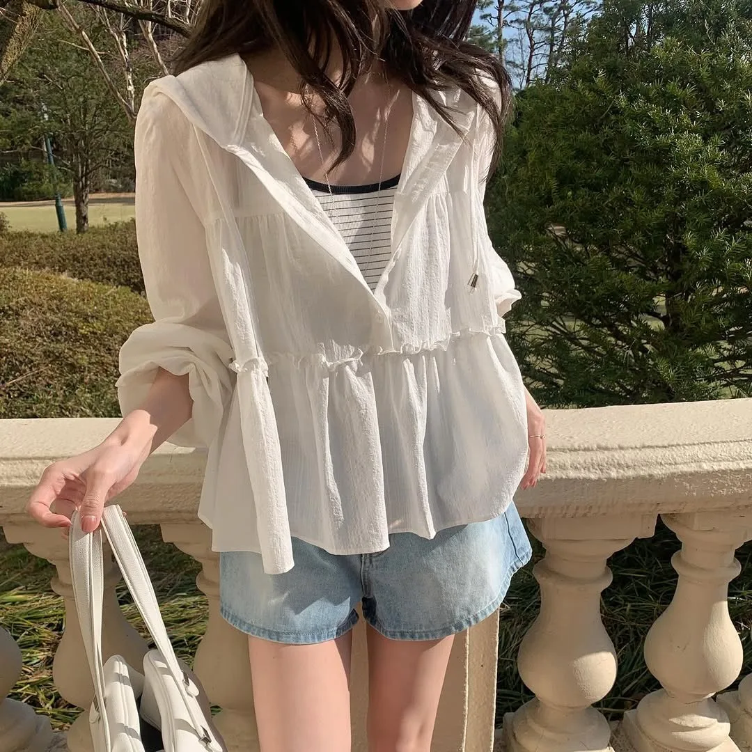 2026 Summer New Fashion Hooded Oversized Open Cardigan Coat Commuting Sun Protection Lightweight Women's Shirt G3113
2026 Summer New Fashion Hooded Oversized Open Cardigan Coat Commuting Sun Protection Lightweight Women's Shirt G3113