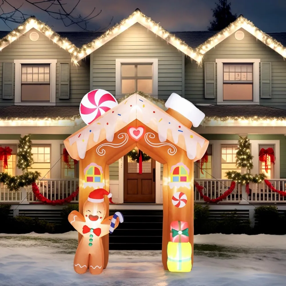 8ft Tall Christmas Gingerbread Archway Inflatable, Blow Up Yard Decoration with Secure Stakes Storage Bag,
8ft Tall Christmas Gingerbread Archway Inflatable, Blow Up Yard Decoration with Secure Stakes Storage Bag,