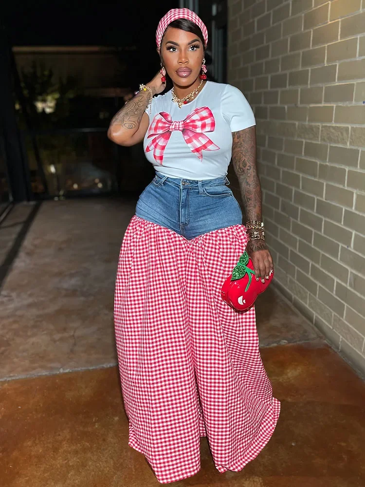 Streetwear Casual 2 Pieces Set for Woman Clothing Summer Short Sleeve T-shirt Top and Oversized Wide Leg Pants Matching Sets
Streetwear Casual 2 Pieces Set for Woman Clothing Summer Short Sleeve T-shirt Top and Oversized Wide Leg Pants Matching Sets