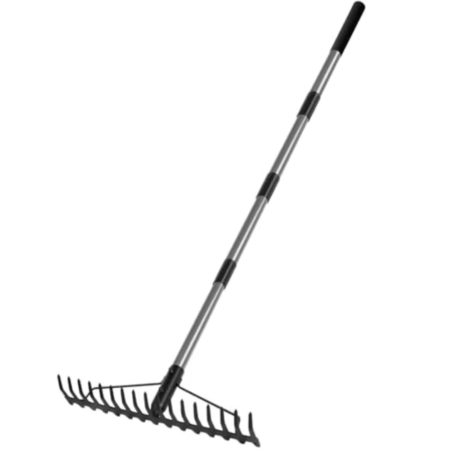 5.4FT Bow Rake Heavy Duty Garden Rake with Stainless Steel Handle and 17 Stainless Steel Tines for Efficient Soil Loosening Lea
5.4FT Bow Rake Heavy Duty Garden Rake with Stainless Steel Handle and 17 Stainless Steel Tines for Efficient Soil Loosening Lea