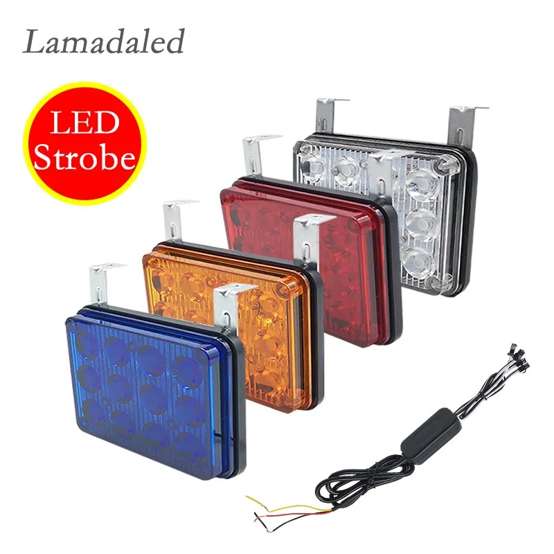 4x12Led strobe lights for wrecker fire truck emergency car surface side police led warning strobe lamp red amber white blue
4x12Led strobe lights for wrecker fire truck emergency car surface side police led warning strobe lamp red amber white blue