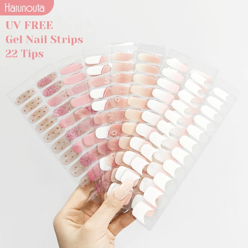 22strips UV Free Nail Gel Strips Gel Spring Season Polish Nail Sticker Curing-free Adhesive Stickers for Nails Long Lasting Wrap
22strips UV Free Nail Gel Strips Gel Spring Season Polish Nail Sticker Curing-free Adhesive Stickers for Nails Long Lasting Wrap