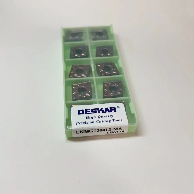 CNMG120404-MA LF6118/CNMG120408-MA LF6118/CNMG120412-MA LF6118 Твердосплавные вставки для токарных лезвий с ЧПУ Режущие инструменты 10 шт.
CNMG120404-MA LF6118/CNMG120408-MA LF6118/CNMG120412-MA LF6118 Твердосплавные вставки для токарных лезвий с ЧПУ Режущие инструменты 10 шт.