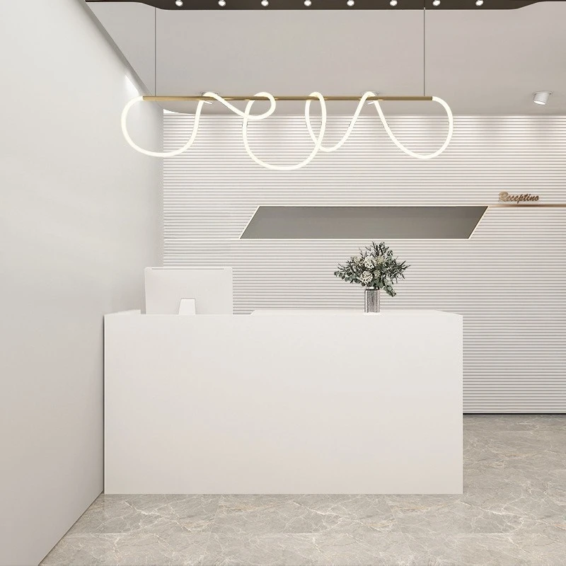 Simple Modern Reception Desks Stainless Steel Reception Desks Small Store Durable Office Furniture Banco Reception ZY40JDT
Simple Modern Reception Desks Stainless Steel Reception Desks Small Store Durable Office Furniture Banco Reception ZY40JDT