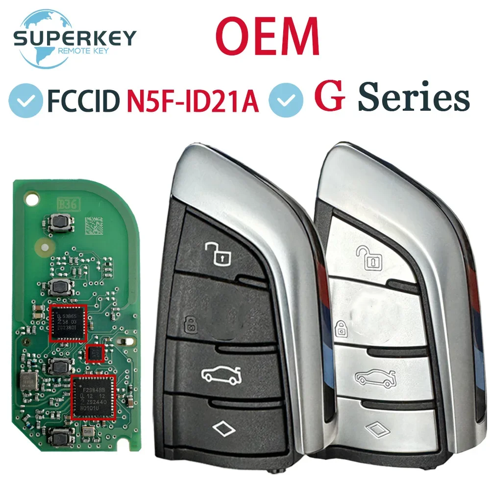 Original For BMW G Series G20 G30 G32 G11 3 5 6 7 X3 X5 X7 Smart Remote OEM Car Key ID49 434MHZ IC 3248A-ID21A FCCID N5F-ID21A
Original For BMW G Series G20 G30 G32 G11 3 5 6 7 X3 X5 X7 Smart Remote OEM Car Key ID49 434MHZ IC 3248A-ID21A FCCID N5F-ID21A