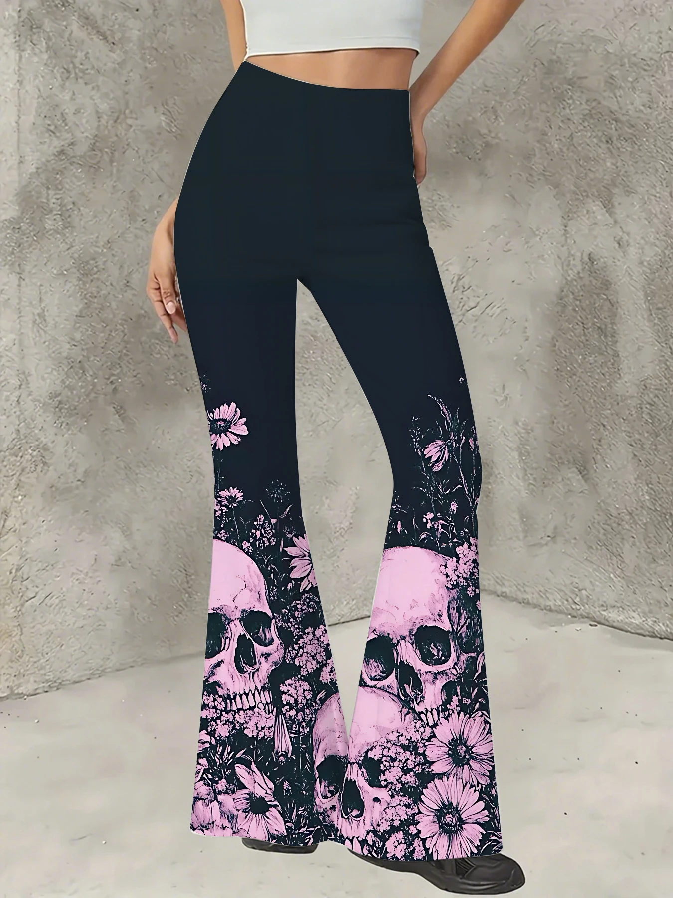 Women's Striped Print Flare Pants Loose Fit Knit Wide Leg Bell Bottom Trousers
Women's Striped Print Flare Pants Loose Fit Knit Wide Leg Bell Bottom Trousers