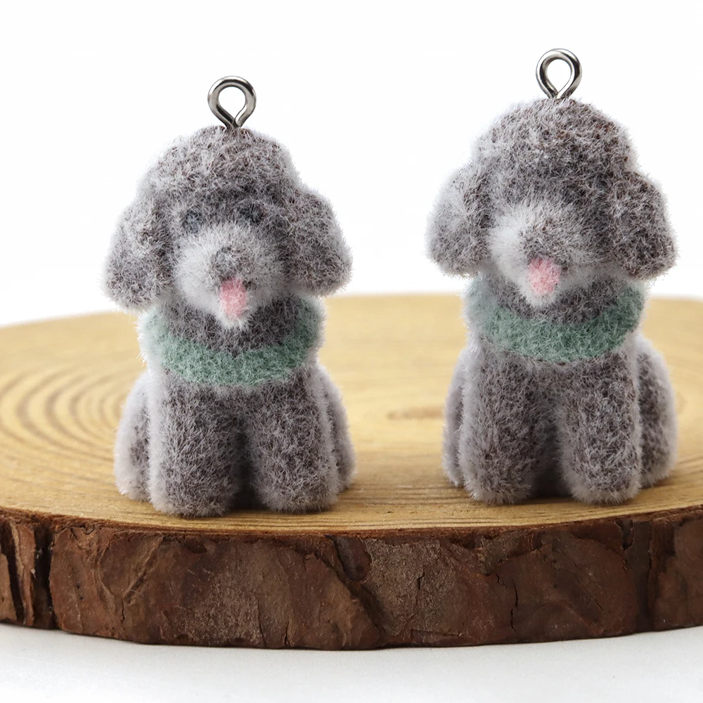 20 PCS 3D Flocking Poodle Charms Plush Dolls Pendants for Necklace Keychain Jewelry Making DIY Handmade Accessories Wholesale
20 PCS 3D Flocking Poodle Charms Plush Dolls Pendants for Necklace Keychain Jewelry Making DIY Handmade Accessories Wholesale