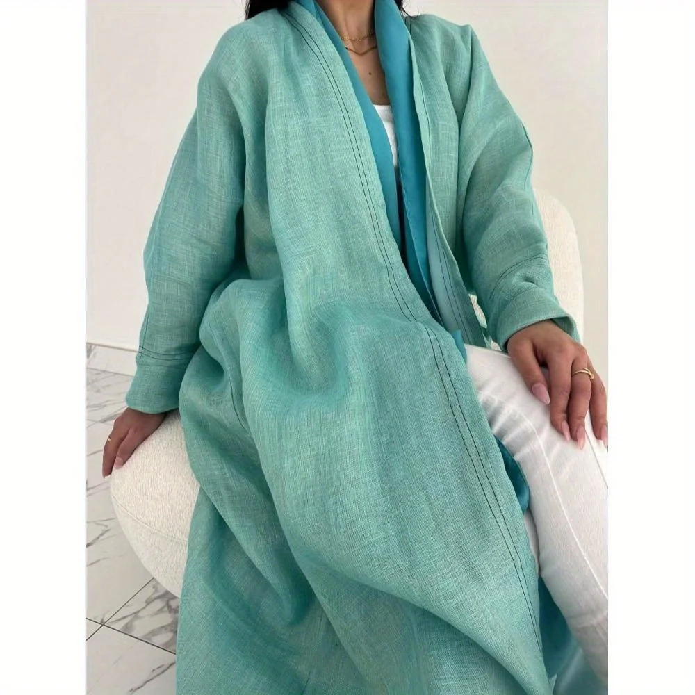 Middle-East Ethnic Clothing Full Sleeve Solid Loose Abaya Muslim Women Abayas Casual Kaftans Islamic Maxi Dresses Jilbabs
Middle-East Ethnic Clothing Full Sleeve Solid Loose Abaya Muslim Women Abayas Casual Kaftans Islamic Maxi Dresses Jilbabs
