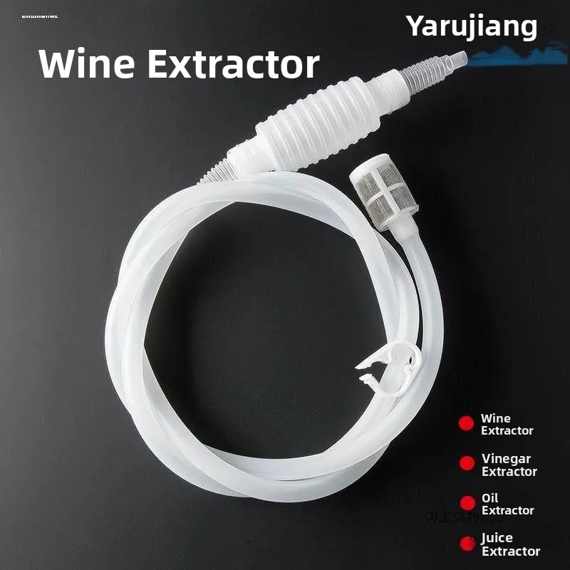 Manual Silicone Manual Wine Siphon Food Grade Wine Filter Liquor Transfer Tube Home Use Wine Filtering Tool Style
Manual Silicone Manual Wine Siphon Food Grade Wine Filter Liquor Transfer Tube Home Use Wine Filtering Tool Style