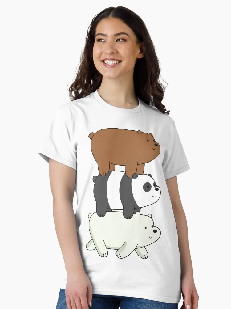 We Bare Bears Графический принт Летние элитные брендовые хлопковые мужские и женские футболки с короткими рукавами Тенденция уличной моды
We Bare Bears Графический принт Летние элитные брендовые хлопковые мужские и женские футболки с короткими рукавами Тенденция уличной моды
