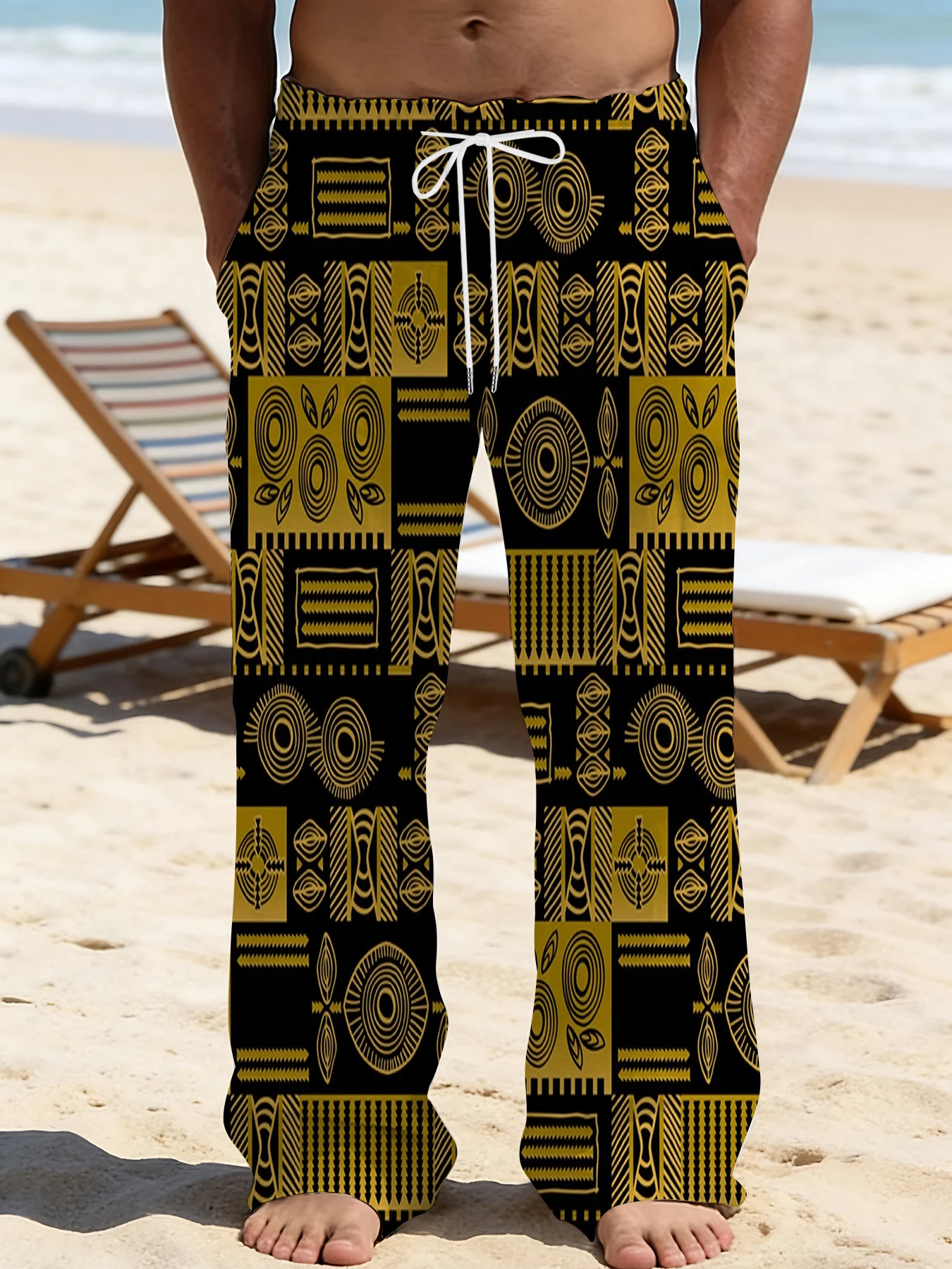 Men's Printed Straight Leg Pants Abstract Art Design Drawstring Waist Loose Fit Summer Beach Casual Vacation Travel Trousers
Men's Printed Straight Leg Pants Abstract Art Design Drawstring Waist Loose Fit Summer Beach Casual Vacation Travel Trousers