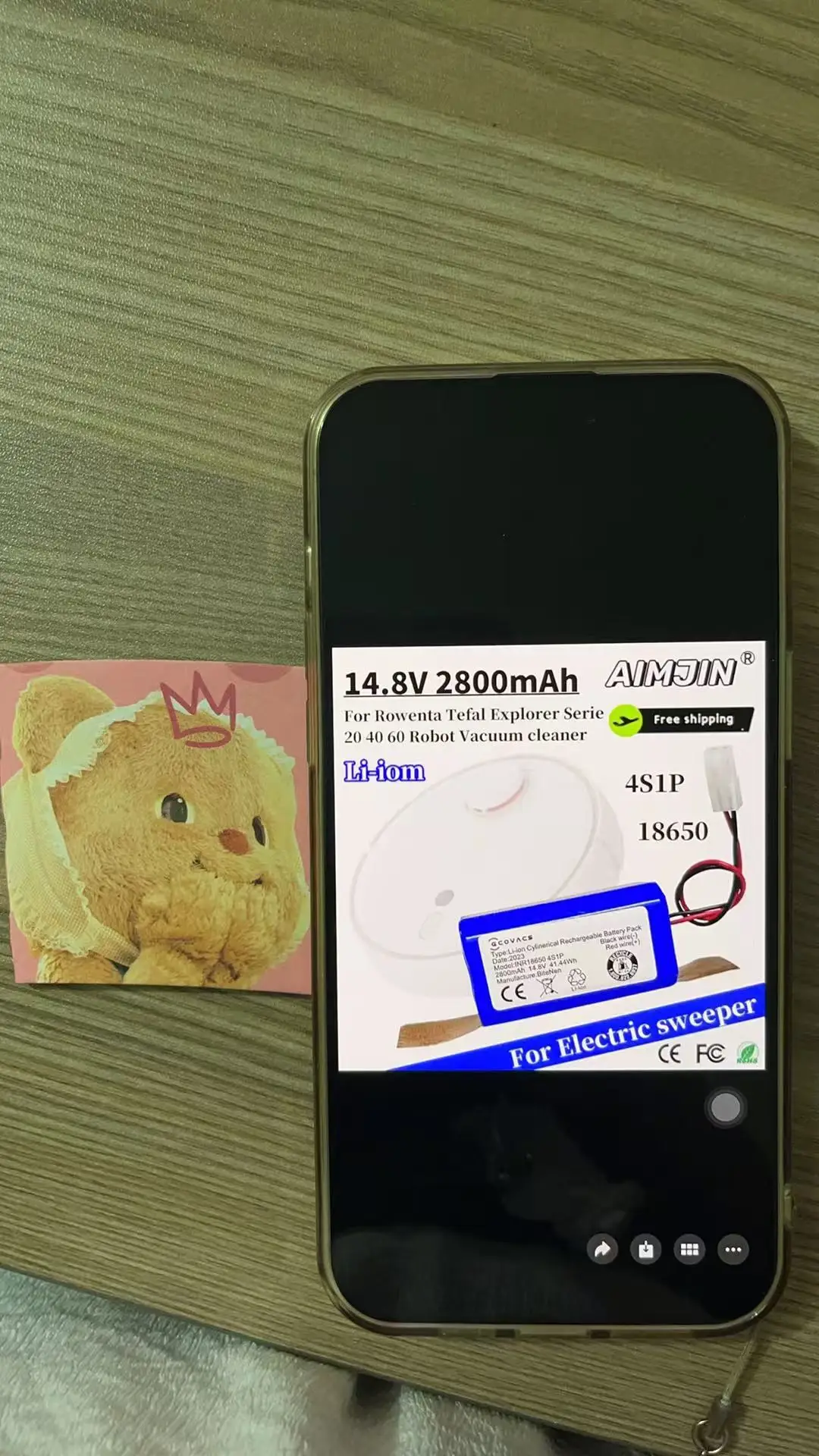 2025 New 14.8V 2800mAh Li-ion Battery Pack For Rowenta Tefal Explorer Serie 20 40 60 Robot Vacuum Cleaner Part
2025 New 14.8V 2800mAh Li-ion Battery Pack For Rowenta Tefal Explorer Serie 20 40 60 Robot Vacuum Cleaner Part