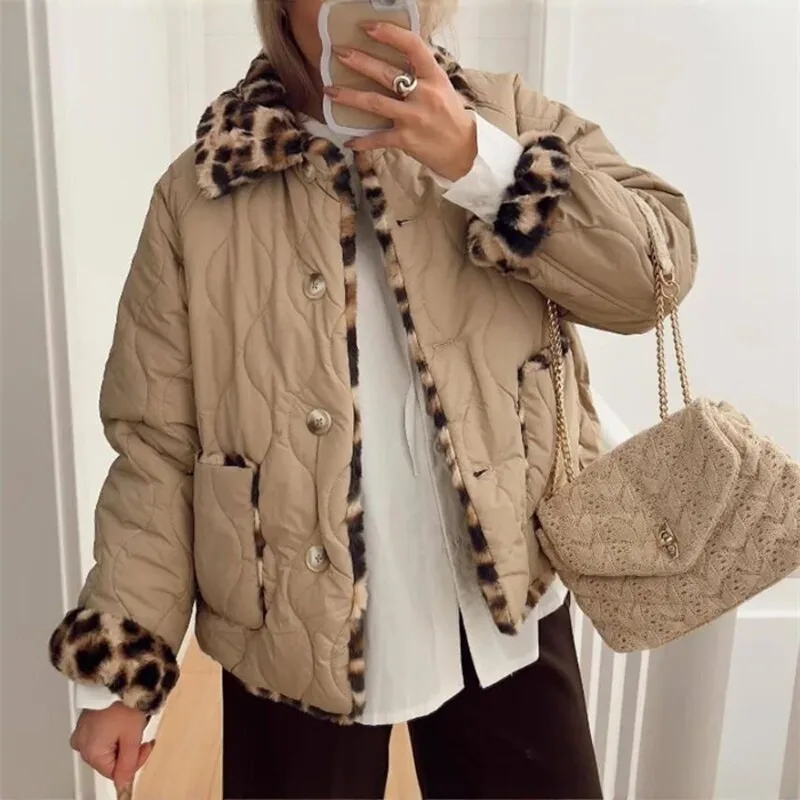 Fashionable Casual Cotton Jacket Women's Warm Winter Coat Street Style Loose Fit Long Sleeve Single Button Closure
Fashionable Casual Cotton Jacket Women's Warm Winter Coat Street Style Loose Fit Long Sleeve Single Button Closure