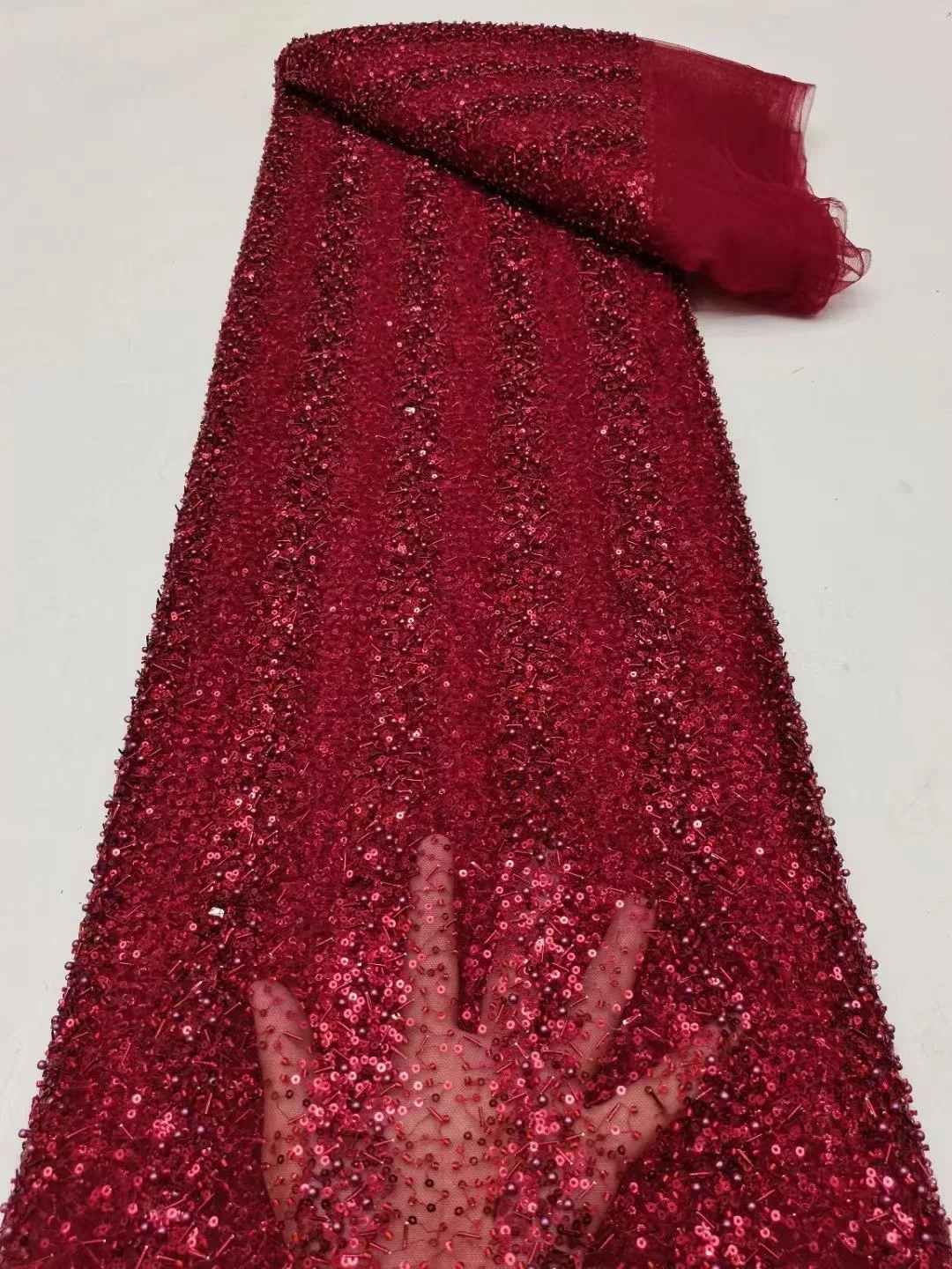 2024 Beaded Lace Fabric Luxury Bridal Beads Lace High Quality African Lace For Wedding Dress Sew French Tulle Net Sequin Fabrics
2024 Beaded Lace Fabric Luxury Bridal Beads Lace High Quality African Lace For Wedding Dress Sew French Tulle Net Sequin Fabrics