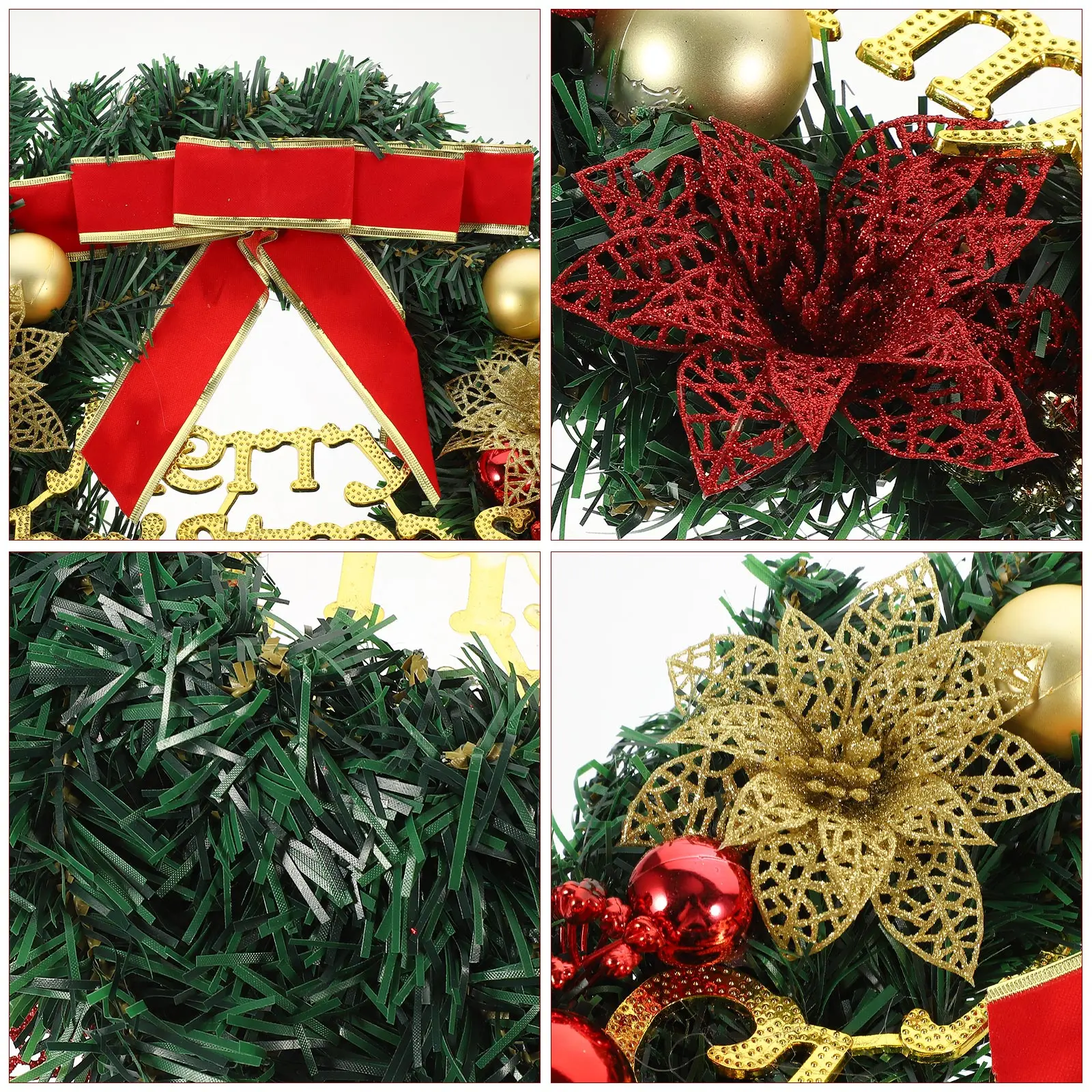 Christmas Wreath Front Door Hanging Bowknot Wreath Artificial Xmas Garland Wall Hanging Decor Christmas Garland 
Christmas Wreath Front Door Hanging Bowknot Wreath Artificial Xmas Garland Wall Hanging Decor Christmas Garland