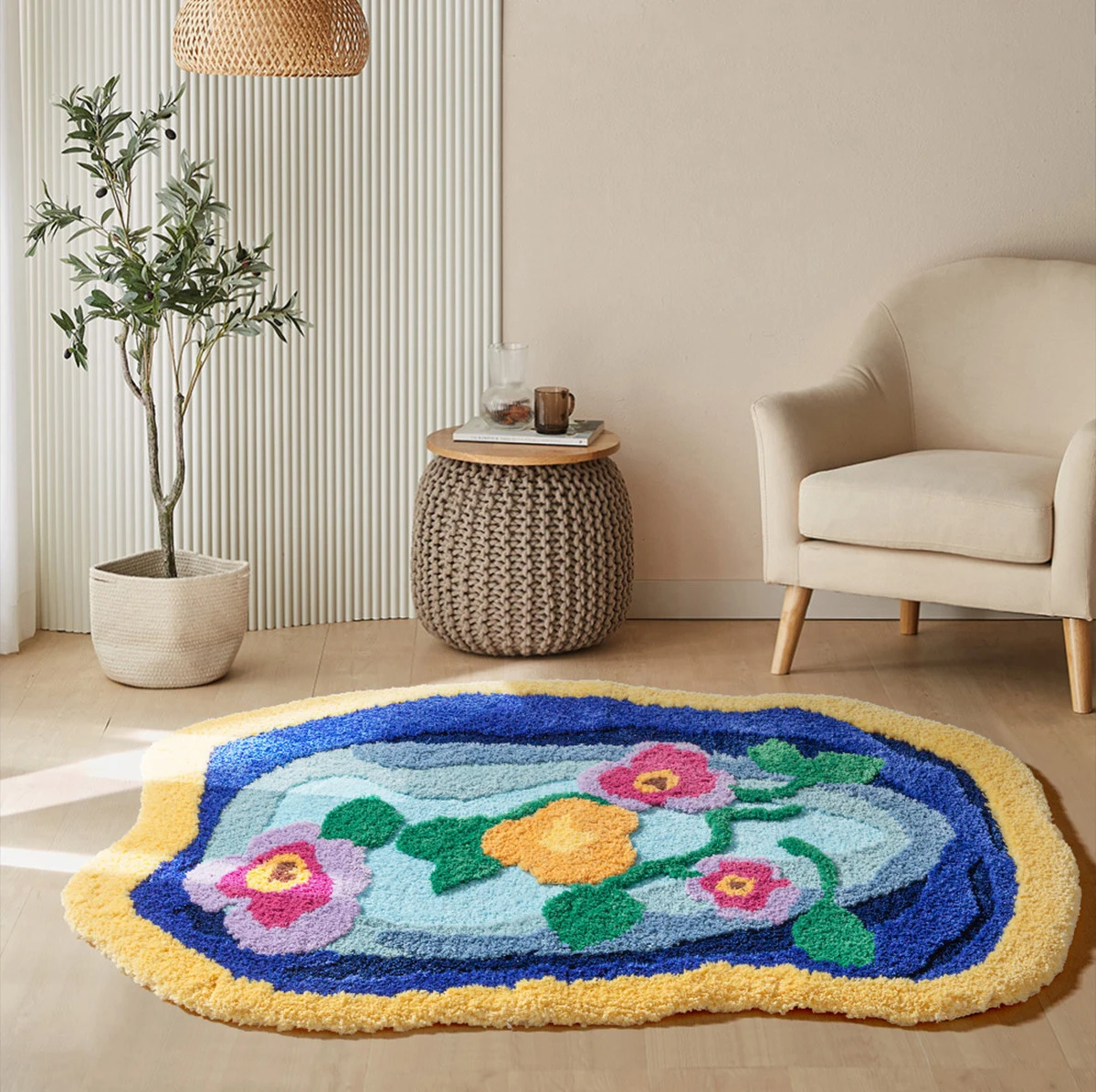 Irregular Colorful Door Mat Thick Soft Anti-skid Mat Bathroom Bedside Fluffy Floor Rug 80x120cm Balcony Window Carpet Foot Pad
Irregular Colorful Door Mat Thick Soft Anti-skid Mat Bathroom Bedside Fluffy Floor Rug 80x120cm Balcony Window Carpet Foot Pad