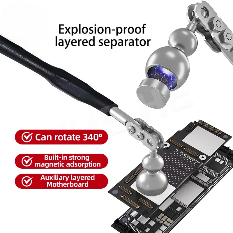 Взрывозащищенный размораживатель WYLIE Устройство для нанесения нанесения магнитных слоев Безопасное использование Предотвращает деформацию Вращающийся 340 ° Для ремонта материнской платы
Взрывозащищенный размораживатель WYLIE Устройство для нанесения нанесения магнитных слоев Безопасное использование Предотвращает деформацию Вращающийся 340 ° Для ремонта материнской платы