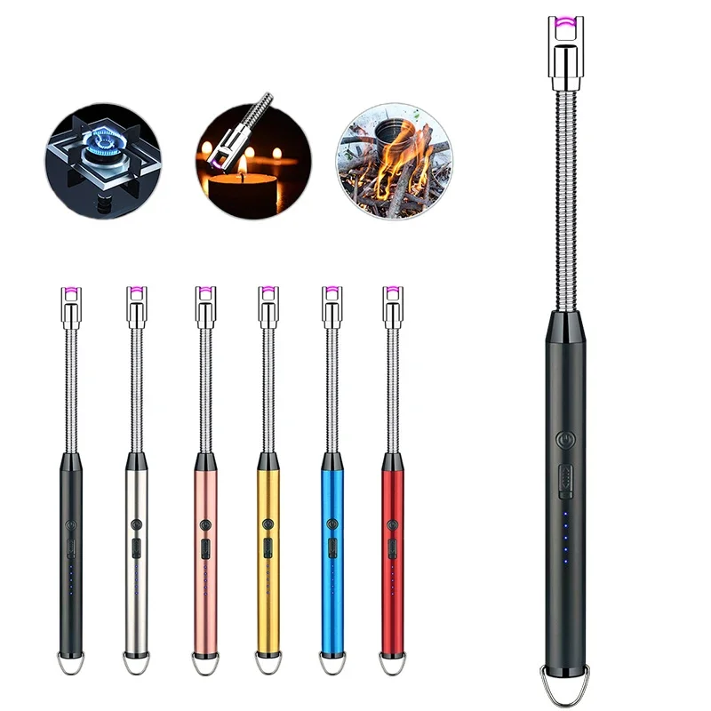 USB Lighter 360° Rotation Lighter USB Rechargeable Electronic Aroma Candle Lighter with LED Indicator for Kitchen Camping
USB Lighter 360° Rotation Lighter USB Rechargeable Electronic Aroma Candle Lighter with LED Indicator for Kitchen Camping