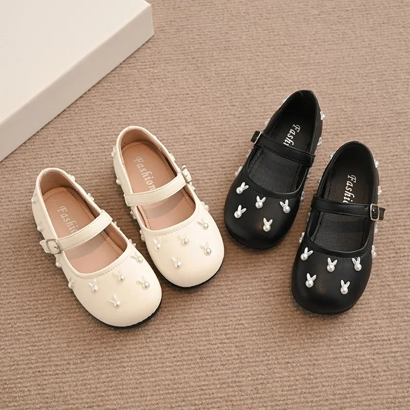Children Flat Shoes with Sweet Rabbits Kids Princess Shoes Non-slip Soft Sole 2025 New Fashion Girls Leather Shoes Round Toes
Children Flat Shoes with Sweet Rabbits Kids Princess Shoes Non-slip Soft Sole 2025 New Fashion Girls Leather Shoes Round Toes