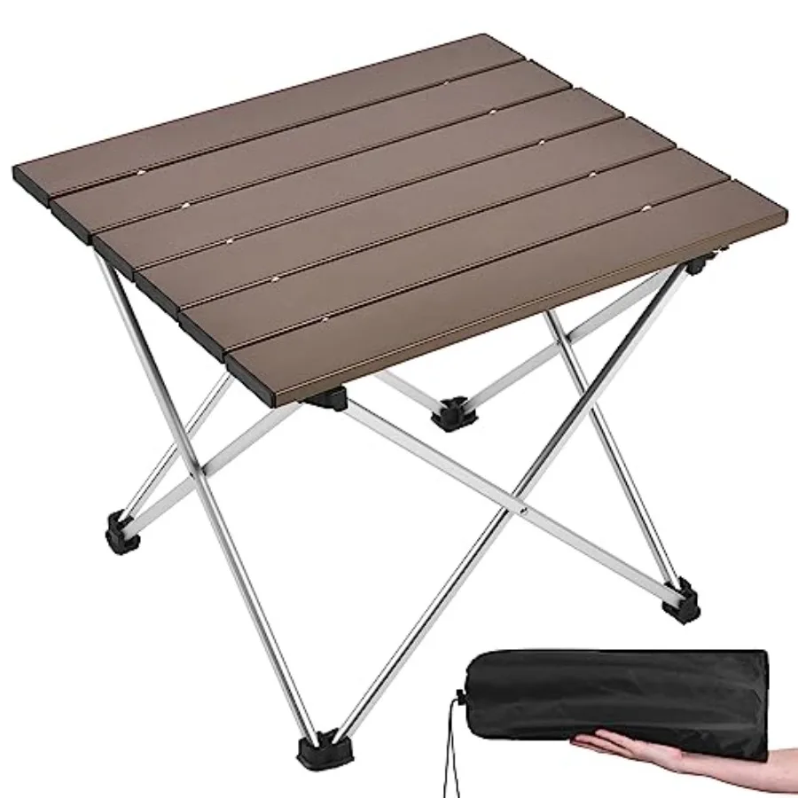 Folding Camping Table with Aluminum Table Top, Beach Table for Sand with Carrying Bag, Prefect for Outdoor, Picnic, BBQ, Cookin
Folding Camping Table with Aluminum Table Top, Beach Table for Sand with Carrying Bag, Prefect for Outdoor, Picnic, BBQ, Cookin