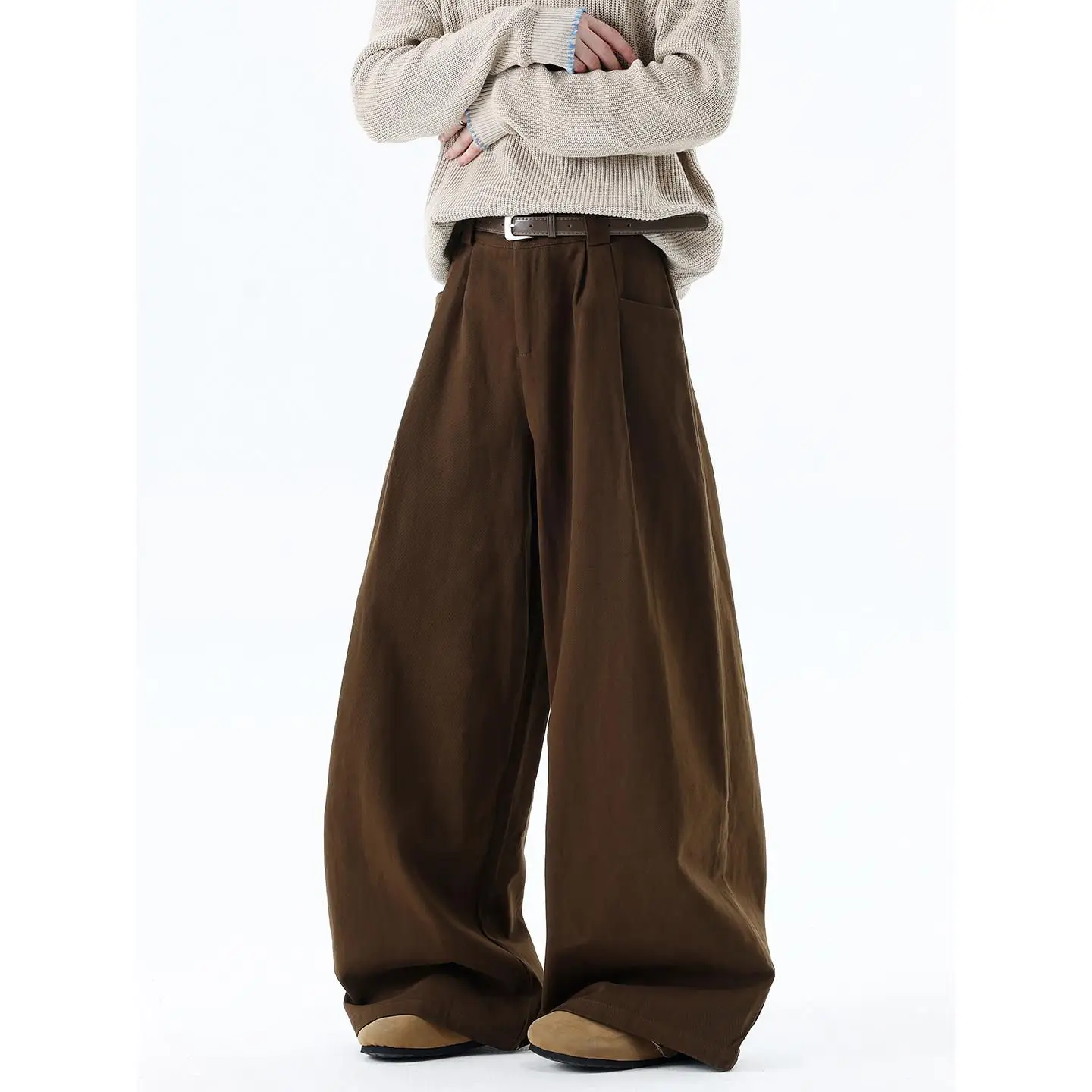 Brown Wide Leg Knife Jeans Men's Retro Street Style American Straight Washed Floor Length Pants Loose Fit Straight Leg
Brown Wide Leg Knife Jeans Men's Retro Street Style American Straight Washed Floor Length Pants Loose Fit Straight Leg
