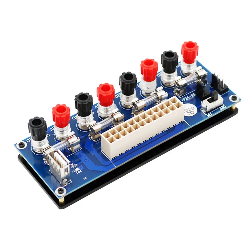 Atx Power Board 20pin 24pin Adapter Transfer Board LED Indicator Acrylic Base Plate Power Output Terminal Module for Desktop Pc
Atx Power Board 20pin 24pin Adapter Transfer Board LED Indicator Acrylic Base Plate Power Output Terminal Module for Desktop Pc