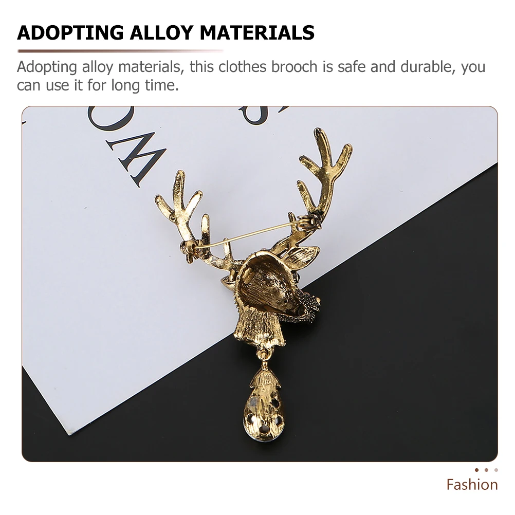 Deer Brooch Vintage Clothing Pin Durable Alloy Safe Long Lasting For Dresses Bags Scarves Outfits Clothes Decoration Women
Deer Brooch Vintage Clothing Pin Durable Alloy Safe Long Lasting For Dresses Bags Scarves Outfits Clothes Decoration Women
