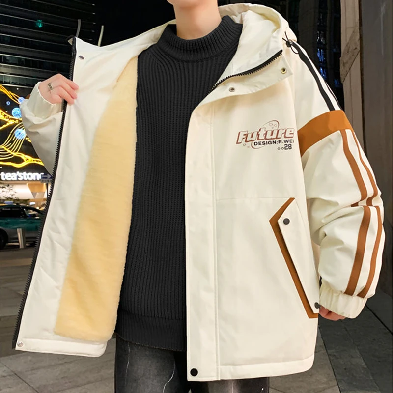 Casual 2025 Осень Зима Мужские плюшевые толстые капюшонные куртки Молодежная мода уличная одежда Свободные флис-полотные пальта Теплая наполненная одежда парка.
Casual 2025 Осень Зима Мужские плюшевые толстые капюшонные куртки Молодежная мода уличная одежда Свободные флис-полотные пальта Теплая наполненная одежда парка.