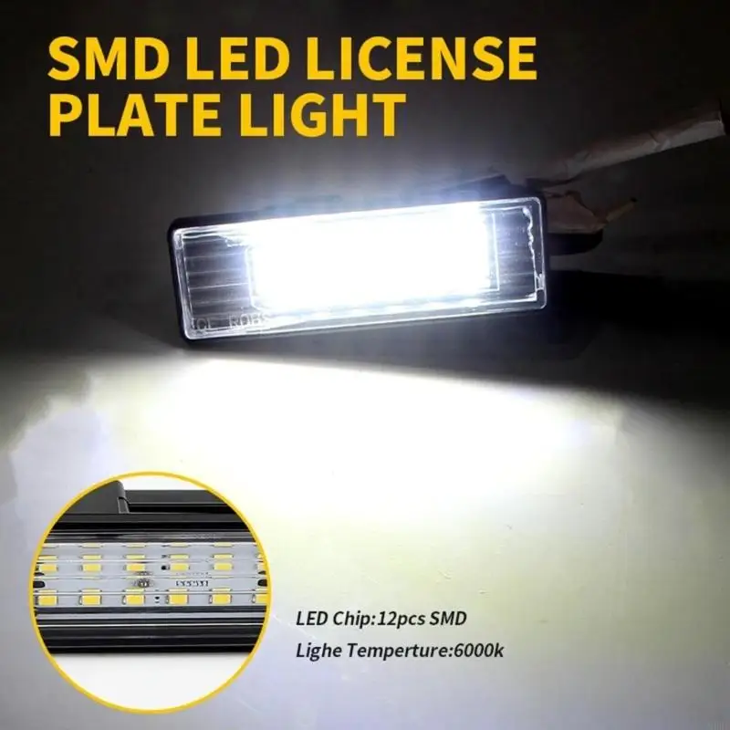 Universal License Plate Light Strong ABS License Plate Light 6340F0 Simple Installation for Vehicle 301 307 408 508 H9EE
Universal License Plate Light Strong ABS License Plate Light 6340F0 Simple Installation for Vehicle 301 307 408 508 H9EE