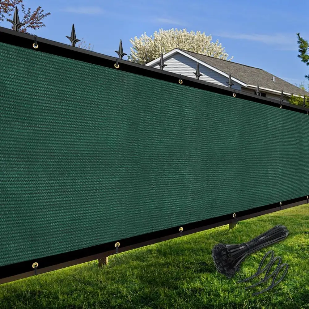 Custom-Sized 4'x216' Green Heavy-Duty Mesh Shade Cover with Brass Grommets for Outdoor Garden and Backyard Protection
Custom-Sized 4'x216' Green Heavy-Duty Mesh Shade Cover with Brass Grommets for Outdoor Garden and Backyard Protection
