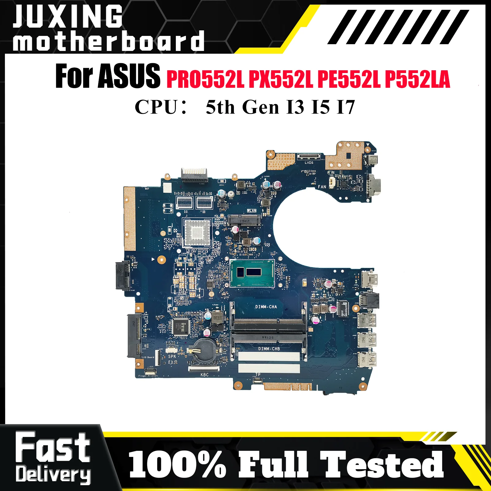 P552LA Материнская плата для ноутбука ASUS ProArt PRO552L PX552L P552LJ P552LA PE552L P552L Материнская плата с процессором I3 I5 I7 тест ОК быстрая доставка
P552LA Материнская плата для ноутбука ASUS ProArt PRO552L PX552L P552LJ P552LA PE552L P552L Материнская плата с процессором I3 I5 I7 тест ОК быстрая доставка