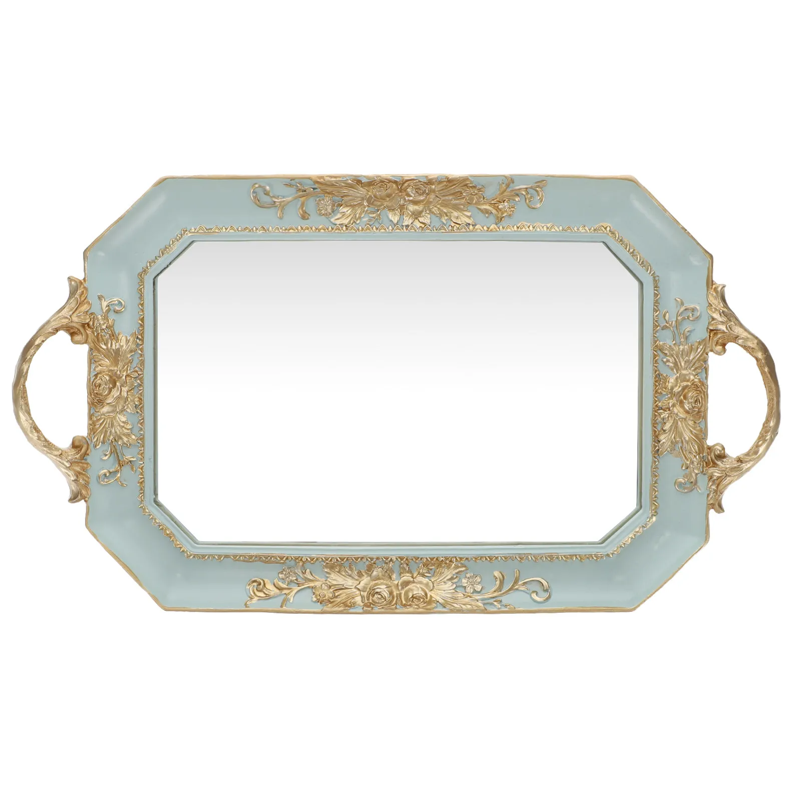 European Style Retro Mirror Tray Jewelry Storage Decorative Tray Perfume Holder Dressing Table Multi-Purpose Photography Prop
European Style Retro Mirror Tray Jewelry Storage Decorative Tray Perfume Holder Dressing Table Multi-Purpose Photography Prop