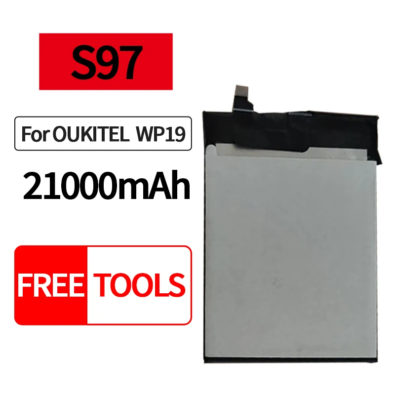 100% NEW Battery for Oukitel WP19 S97 Replaceable Battery 1ICP196595 3.87V 21000mAh Long Life
100% NEW Battery for Oukitel WP19 S97 Replaceable Battery 1ICP196595 3.87V 21000mAh Long Life