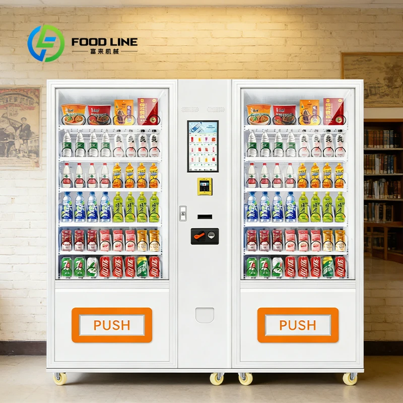 Customized size Wholesale large-capacity beverage and snack vending machines, suitable for commercial use
Customized size Wholesale large-capacity beverage and snack vending machines, suitable for commercial use