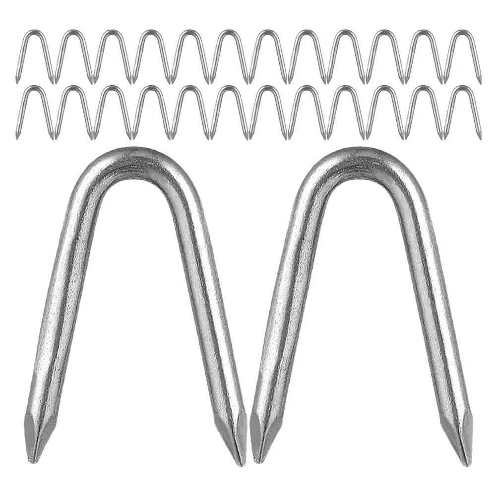 140Pcs Garden U-Shaped Fence Staples Iron Heavy-Duty Wire Fencing Fasteners Secure Wire Mesh Nets Post Clips Heavy-Duty Clamps
140Pcs Garden U-Shaped Fence Staples Iron Heavy-Duty Wire Fencing Fasteners Secure Wire Mesh Nets Post Clips Heavy-Duty Clamps