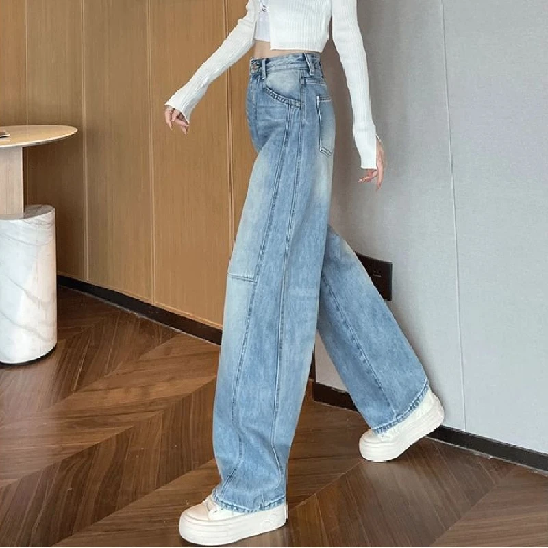 High Waist Wide Leg Jeans Women's Loose Fit Slimming Jeans Casual Straight Leg Jeans plus Size Jeans Versatile Concealing Jeans
High Waist Wide Leg Jeans Women's Loose Fit Slimming Jeans Casual Straight Leg Jeans plus Size Jeans Versatile Concealing Jeans