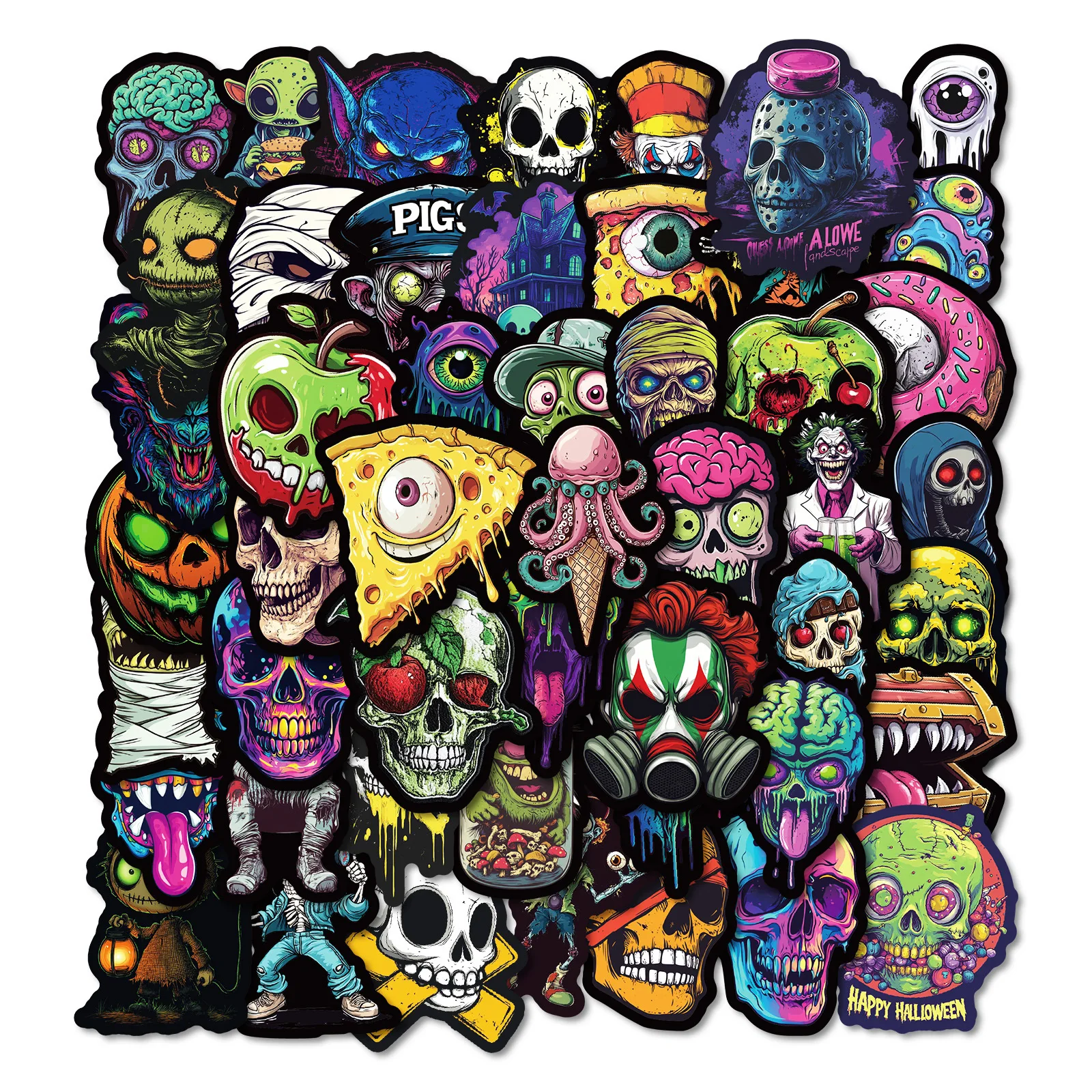 10/30/50PCS Funny Dark Horror Gothic Skull Graffiti Stickers PVC Waterproof Cool Decals Toys DIY Motorcycle Fridge Luggage Toys
10/30/50PCS Funny Dark Horror Gothic Skull Graffiti Stickers PVC Waterproof Cool Decals Toys DIY Motorcycle Fridge Luggage Toys