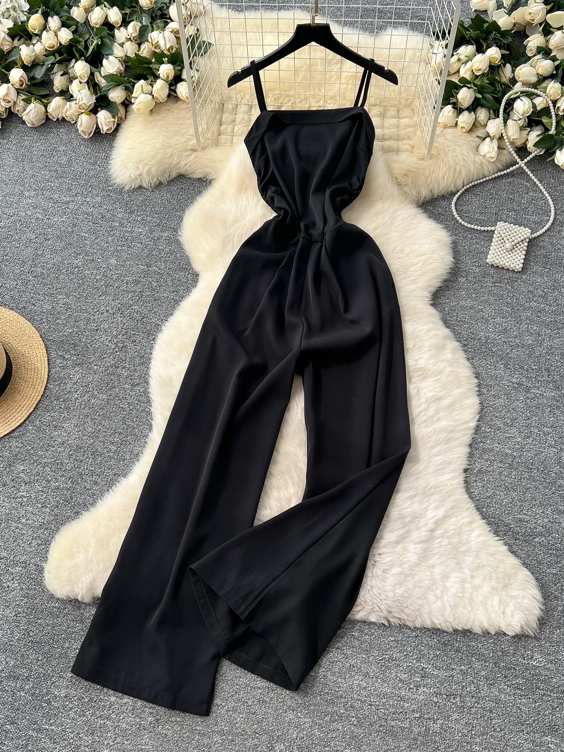 Hong Kong Sle Casual Summer Women's Clothing Light Maturi Faion Strapl Waist-Cinching One-Piece Holiday Travel Suit
Hong Kong Sle Casual Summer Women's Clothing Light Maturi Faion Strapl Waist-Cinching One-Piece Holiday Travel Suit