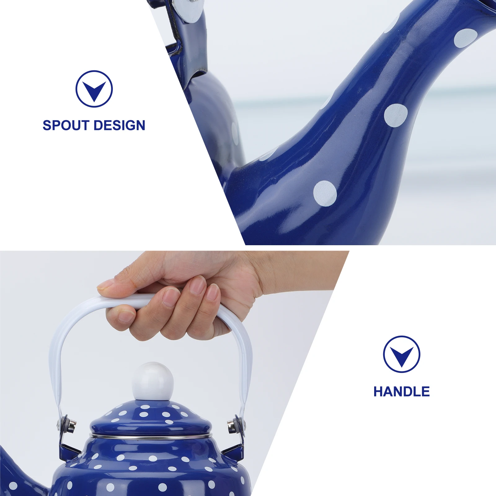 1pc Dot Enameled Teapot High-Quality Fast Heating Water Kettle For Kitchen Home Supplies Boiling Pot Household Kettle
1pc Dot Enameled Teapot High-Quality Fast Heating Water Kettle For Kitchen Home Supplies Boiling Pot Household Kettle