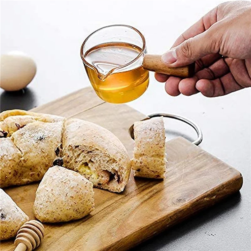 ELEG-16PCS Transparent Glass Creamer With Wooden Handle, Mini Coffee Milk Creamer Pitcher. 50Ml
ELEG-16PCS Transparent Glass Creamer With Wooden Handle, Mini Coffee Milk Creamer Pitcher. 50Ml