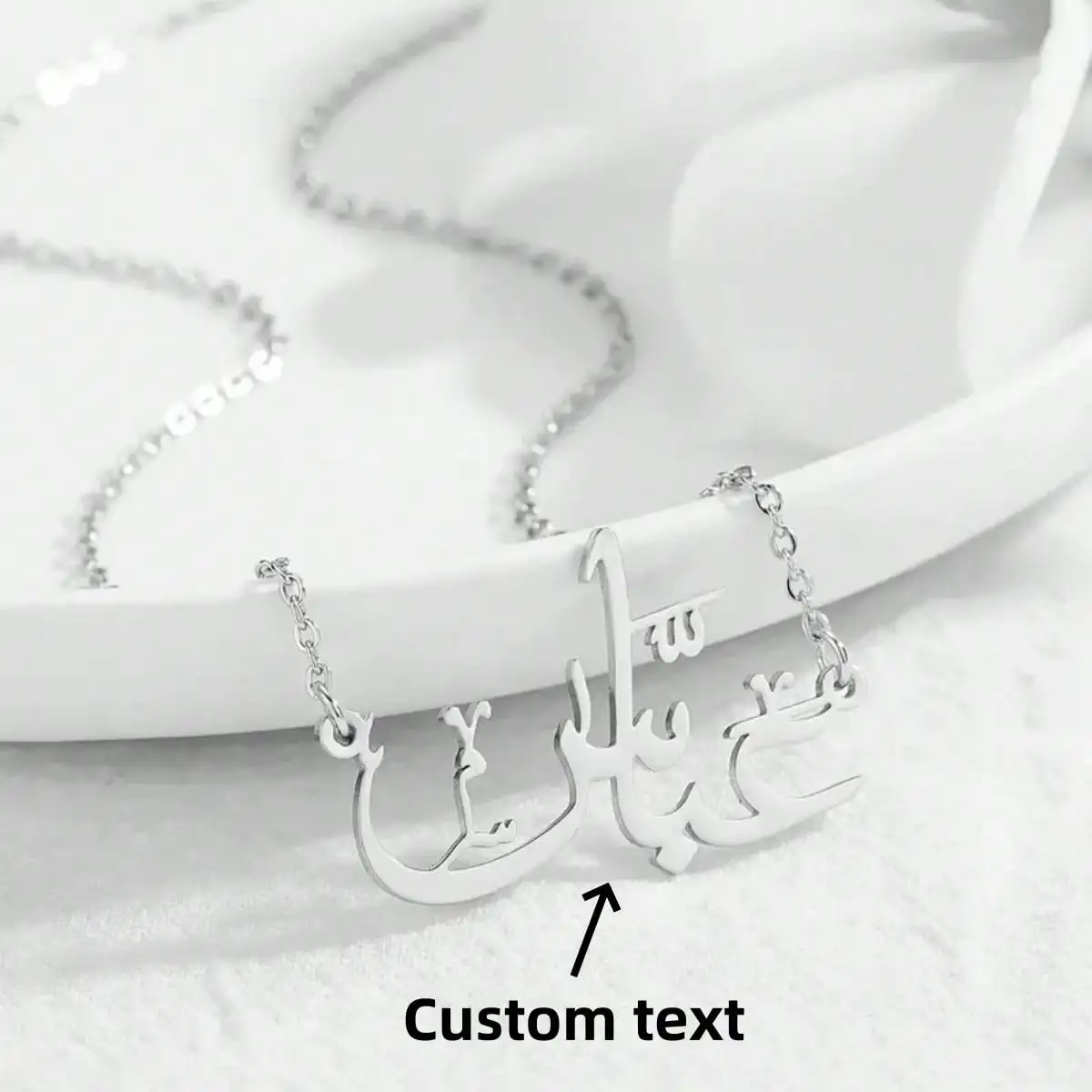 DOREMI Custom Name Symbols Picture Customized Jewelry Gift Big Stainless Steel Pendant Arabic Name Necklace
DOREMI Custom Name Symbols Picture Customized Jewelry Gift Big Stainless Steel Pendant Arabic Name Necklace