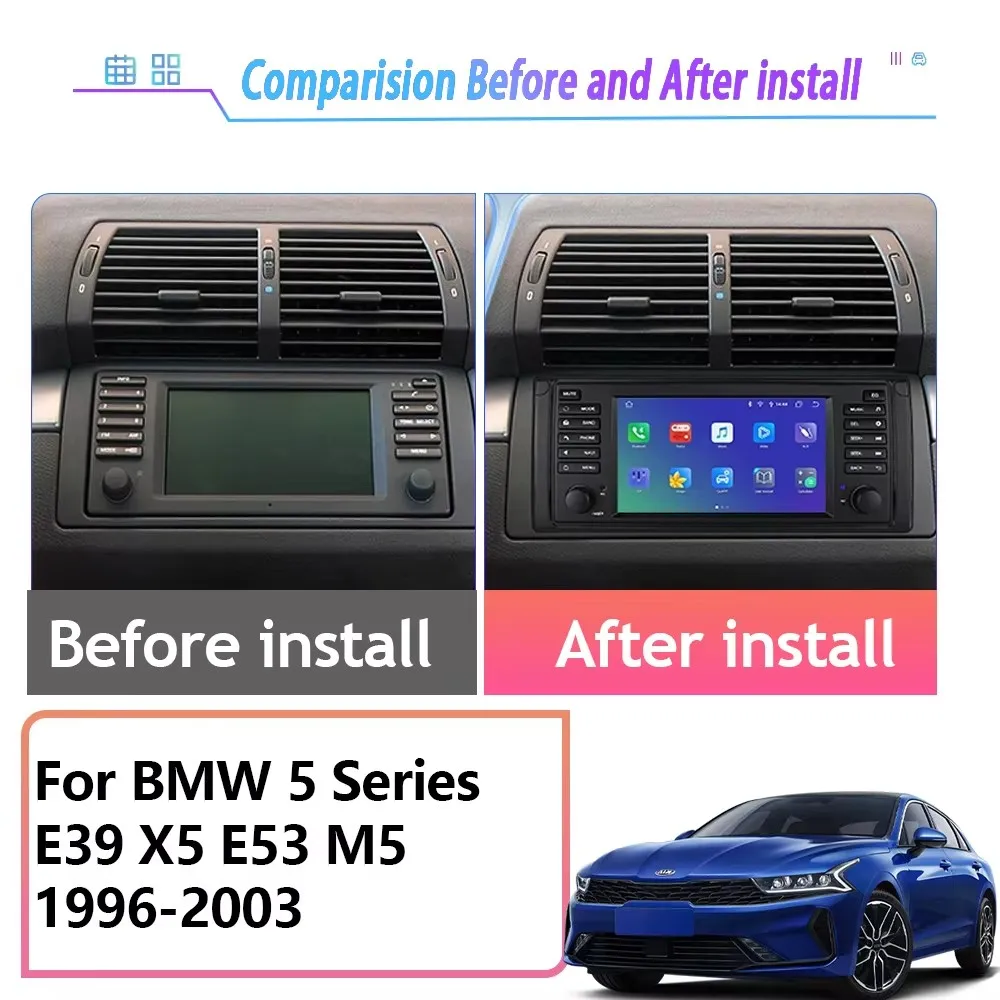 Автомобильный радиоприемник Android 15 для BMW 5 серии E39 X5 E53 M5 1996-2003, мультимедийный видеоплеер Carplay, QLED-экран, без 2Din DVD, головное устройство
Автомобильный радиоприемник Android 15 для BMW 5 серии E39 X5 E53 M5 1996-2003, мультимедийный видеоплеер Carplay, QLED-экран, без 2Din DVD, головное устройство